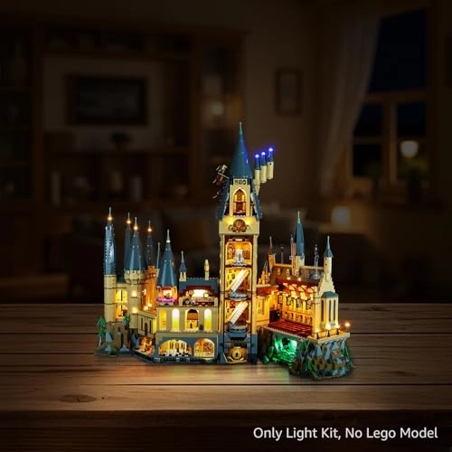 LED Lighting Set for Lego 71043 Hogwarts Castle - Continuous Light Kit Without Stones