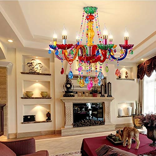 Color Crystal Chandelier