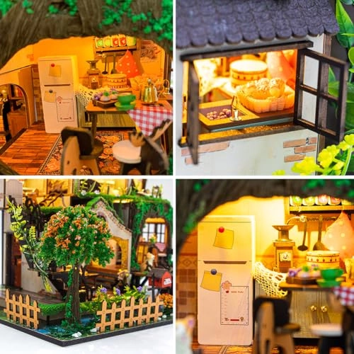 3D Wooden Puzzle Bookshelf Insert - Library of Books 1:24