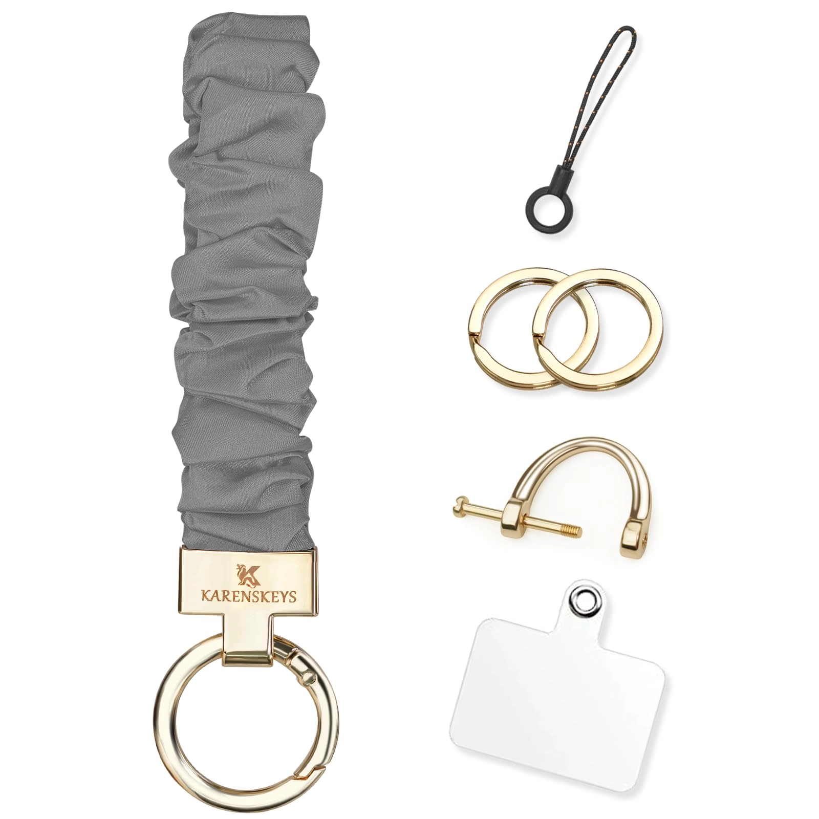 Scrunchie Keychain Wristlet - Colour