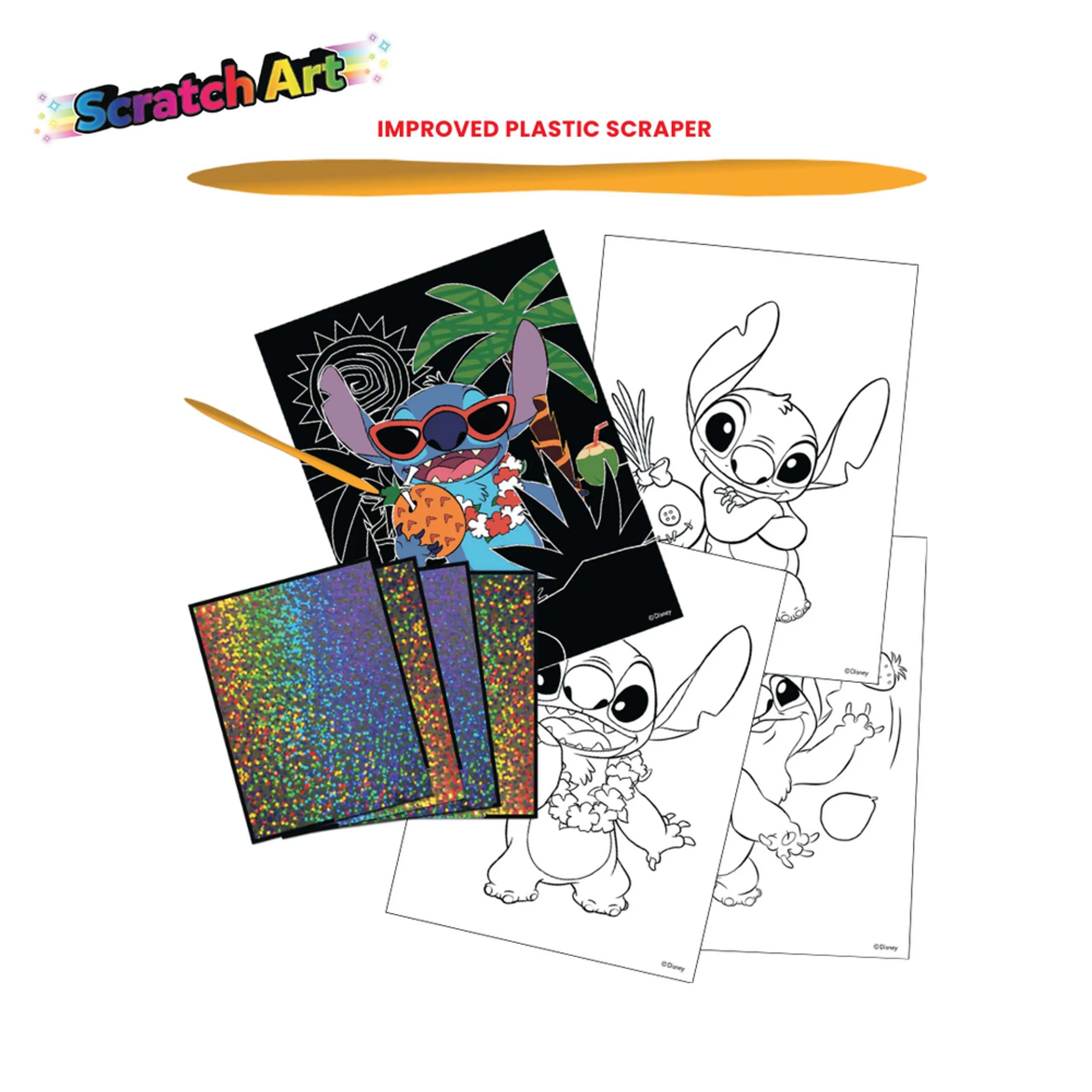Stitch Scratch Scribble - 3+ years 12 pcs