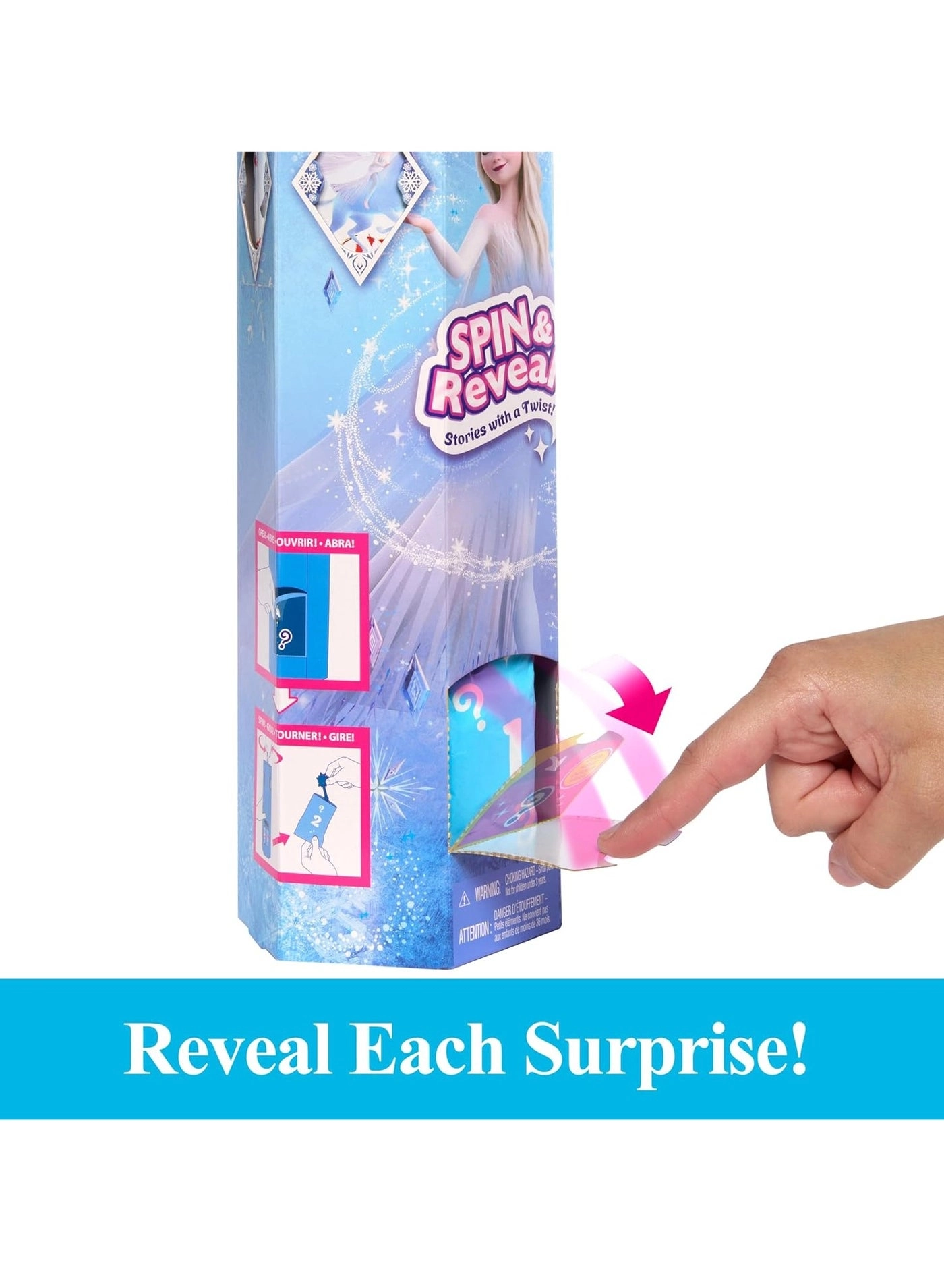 Elsa Fashion Doll - Frozen Spin & Reveal 11 Surprises