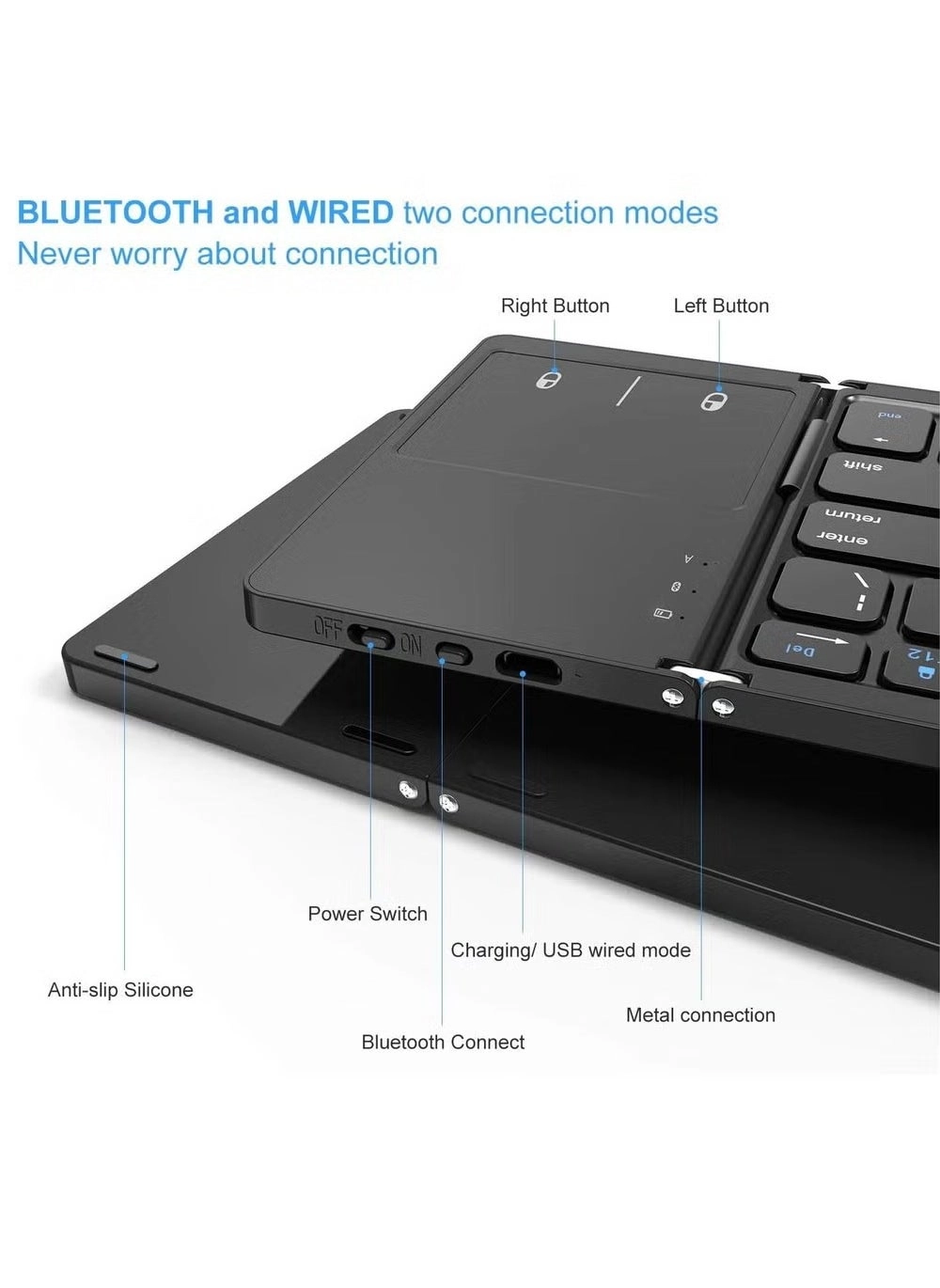 Foldable Keyboard - Wireless