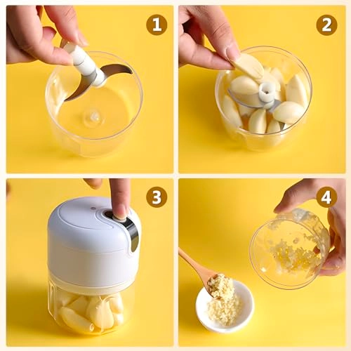 Mini Electric Food Chopper - 250 ml USB Rechargeable