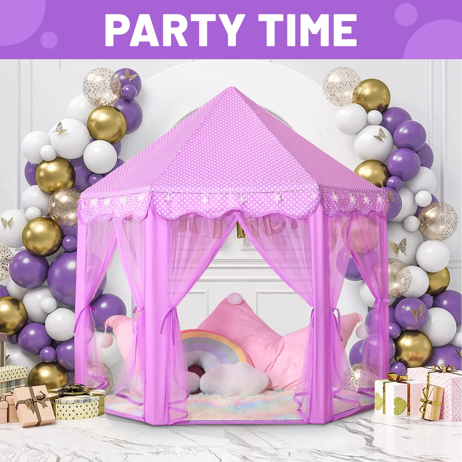 Princess Tent - Pink 48 x 48 x 52 inches