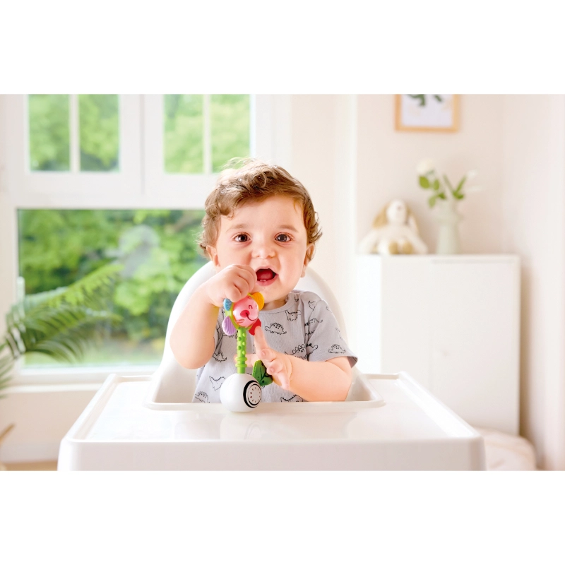 Shake And Sparkle Flower Rattle - 0 months