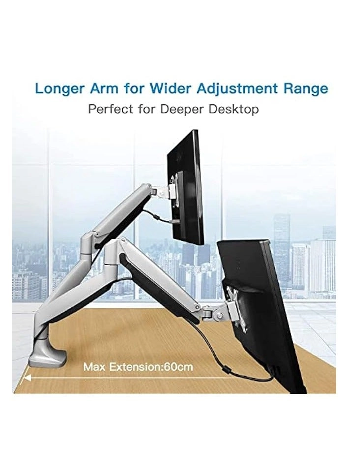 Dual Monitor Mount - 2 Monitors 32 inches 75mm or 100mm
