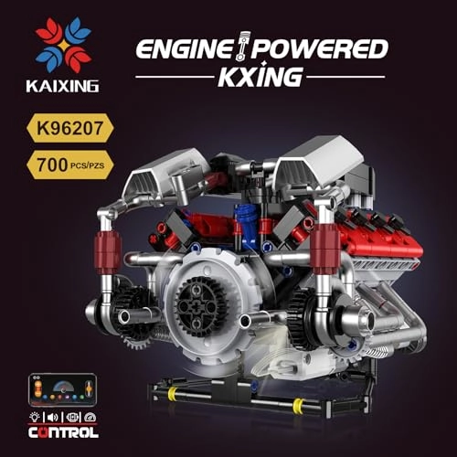 Le Mans Racing Car Engine - 700 pcs V8 Motorized APP Control for ages 6+