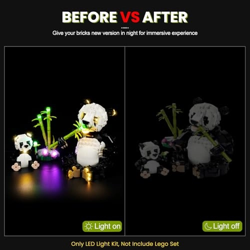 Light Kit for Lego Wild Animals Panda Family - Animal