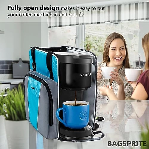 Coffee Maker Travel Bag - Compatible with Keurig K-Express Multiple Pockets