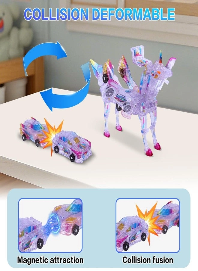Transformer Toys - 2-in-1 Unicorn Magnetic Collision