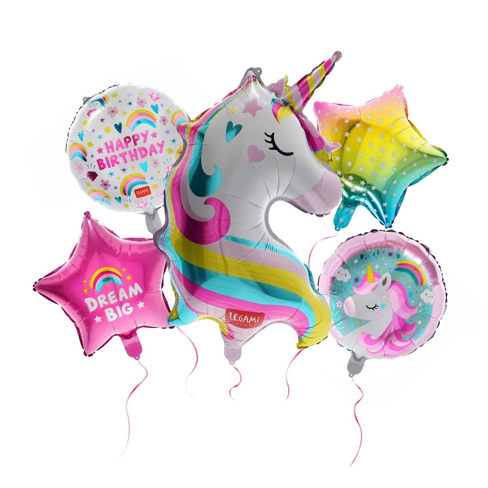 Legami Set of 5 Birthday Party Balloons