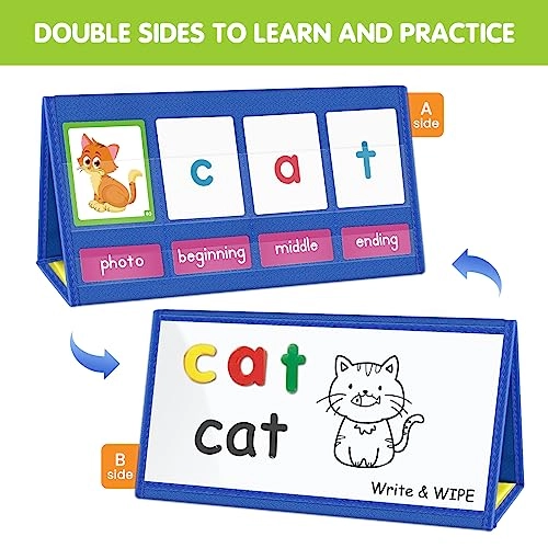 CVC Word Building Desktop Pocket Chart - 36 months - 18 years 113 pieces