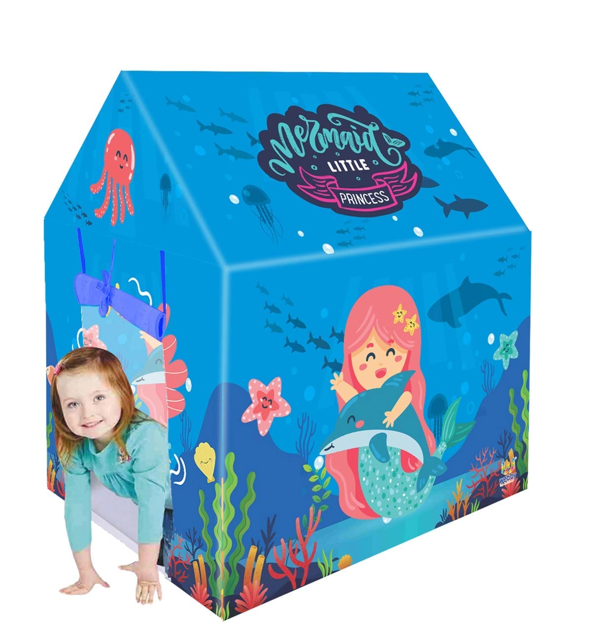 Salasar Inc, New Delhi-110059, Email-Support@webby.toys, 9599982805, Webby Mermaid Play Tent