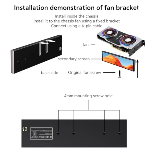 Temp Monitor - 8.8inch 9.16 Inches 1920x462 Pixels
