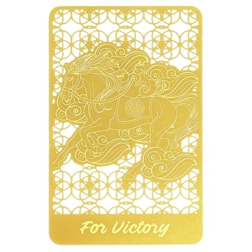 Feng Shui Fly On Monkey On Horse Golden Card