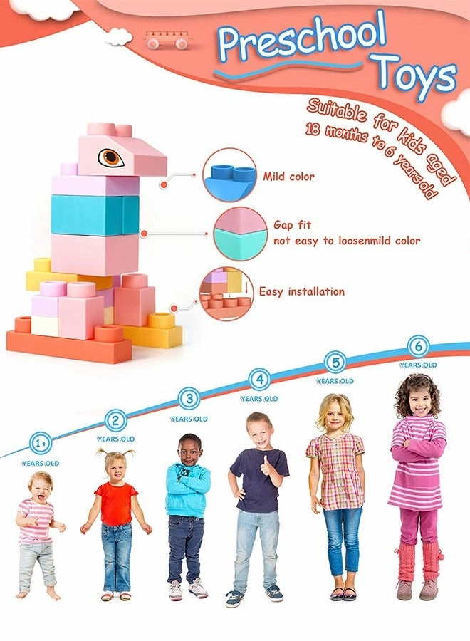 Construction Block Set - 50 pcs Building Blocks