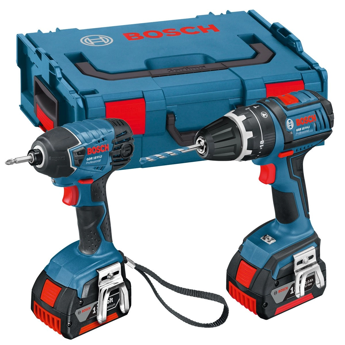 Bosch GSB 18 V-LI - 4.0 Ah 18 V + GDR 18 V-LI
