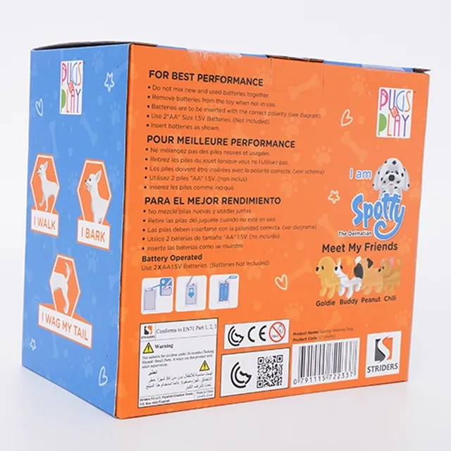 Battery Operated Walking Pet Spotty - 6.5-Inch