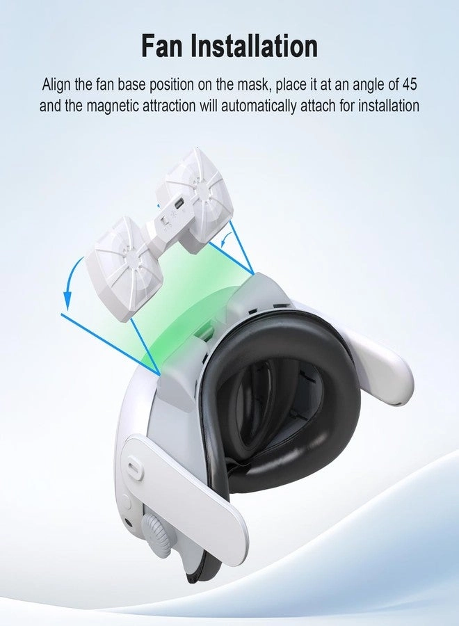 Face Pad Cooling Fan - Meta Quest 3 Air Circulation
