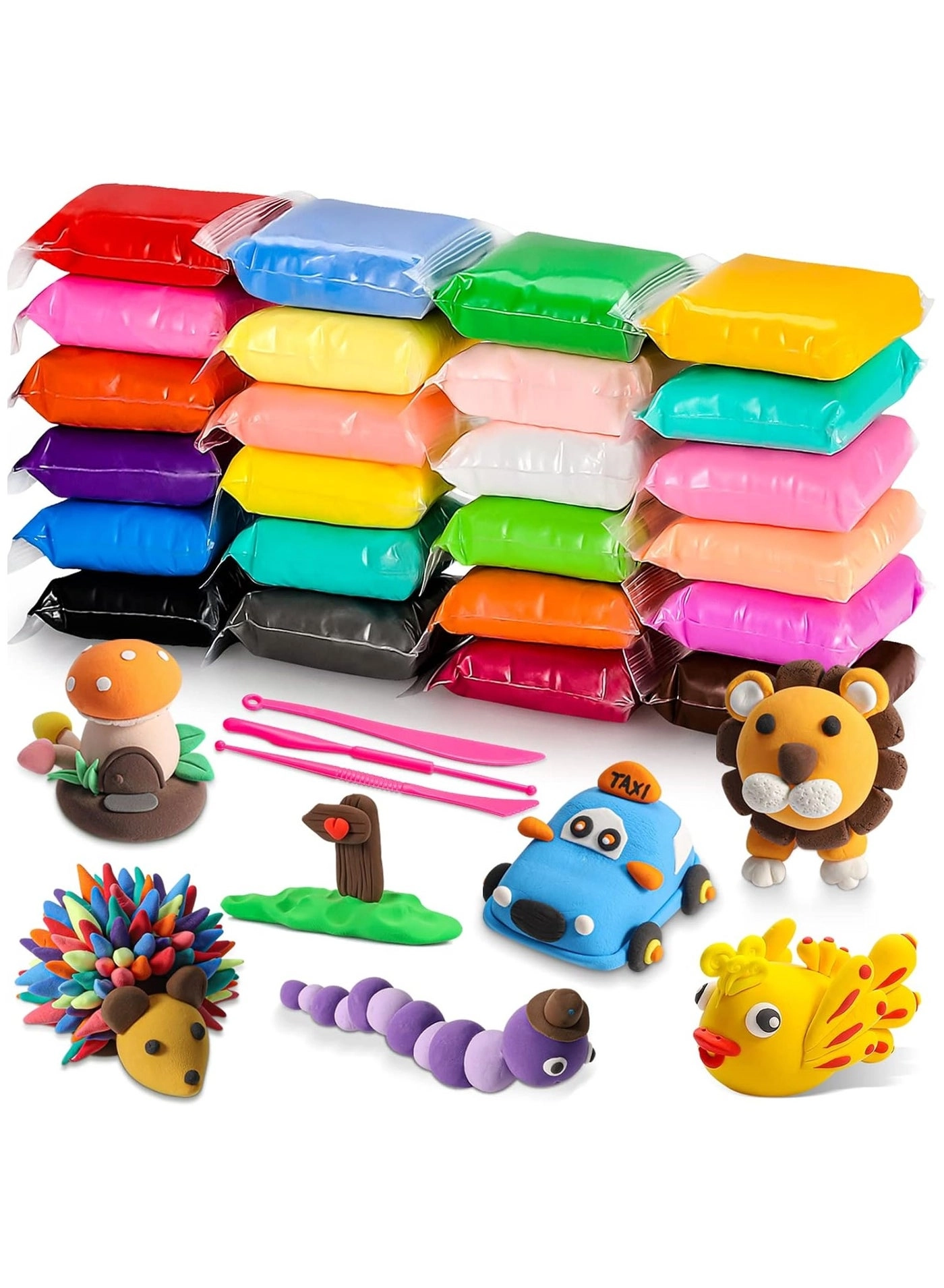 Nnewvante Air Dry Clay Kit - 240g 24pcs.