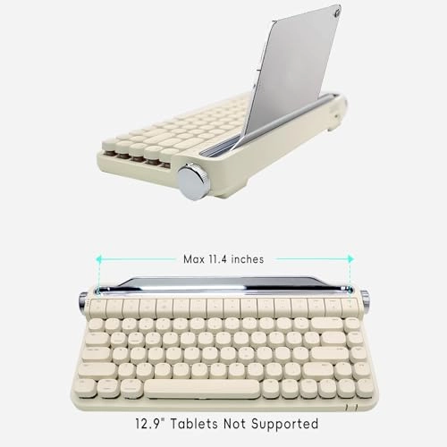 Retro Typewriter Keyboard - Wired/Wireless