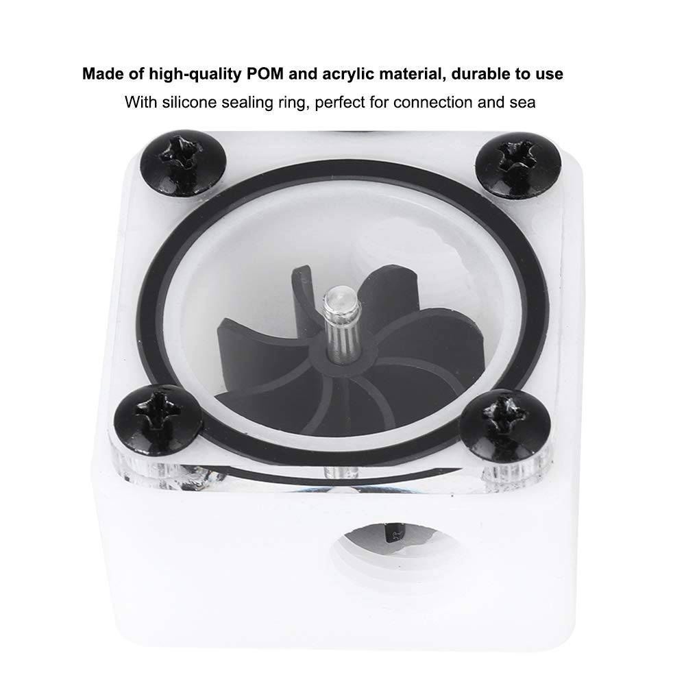 Impeller Water Meter Indicator - G1/4 Thread POM Acrylic Material 2 Way