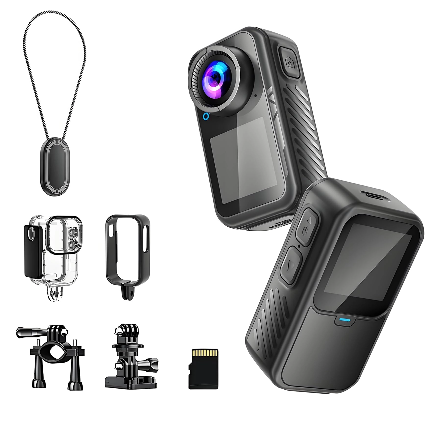 NUISK Dual Screen Sports Camera - 128GB 4K