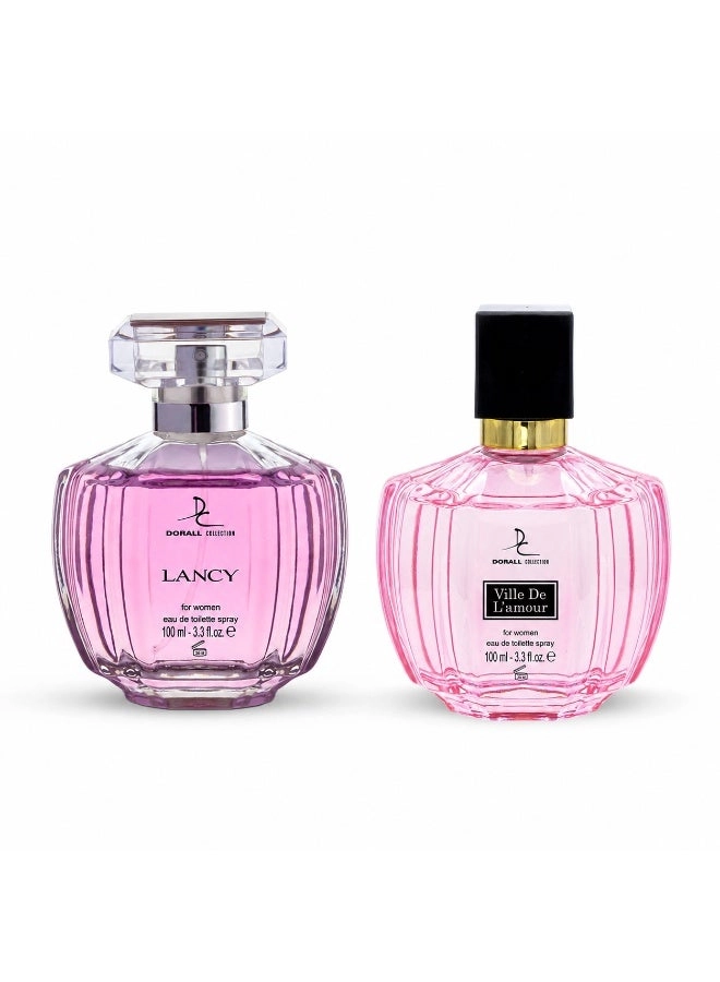 Dorall Collection Ville De L'Amour - Eau de Toilette 100ml + Lancy - Eau de Toilette 100ml
