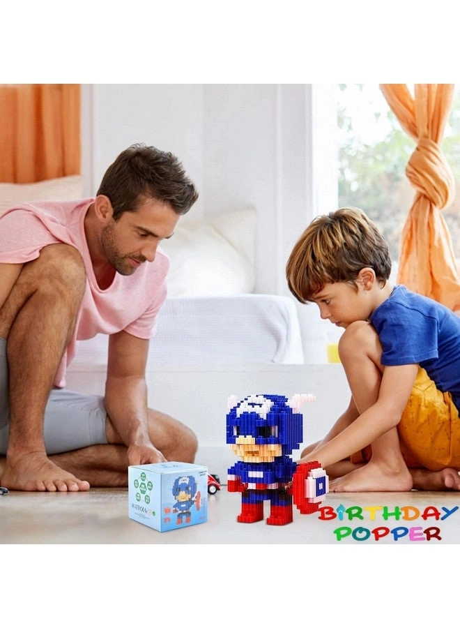 DIY Building Blocks Mini Figure - Captain America 610 pcs