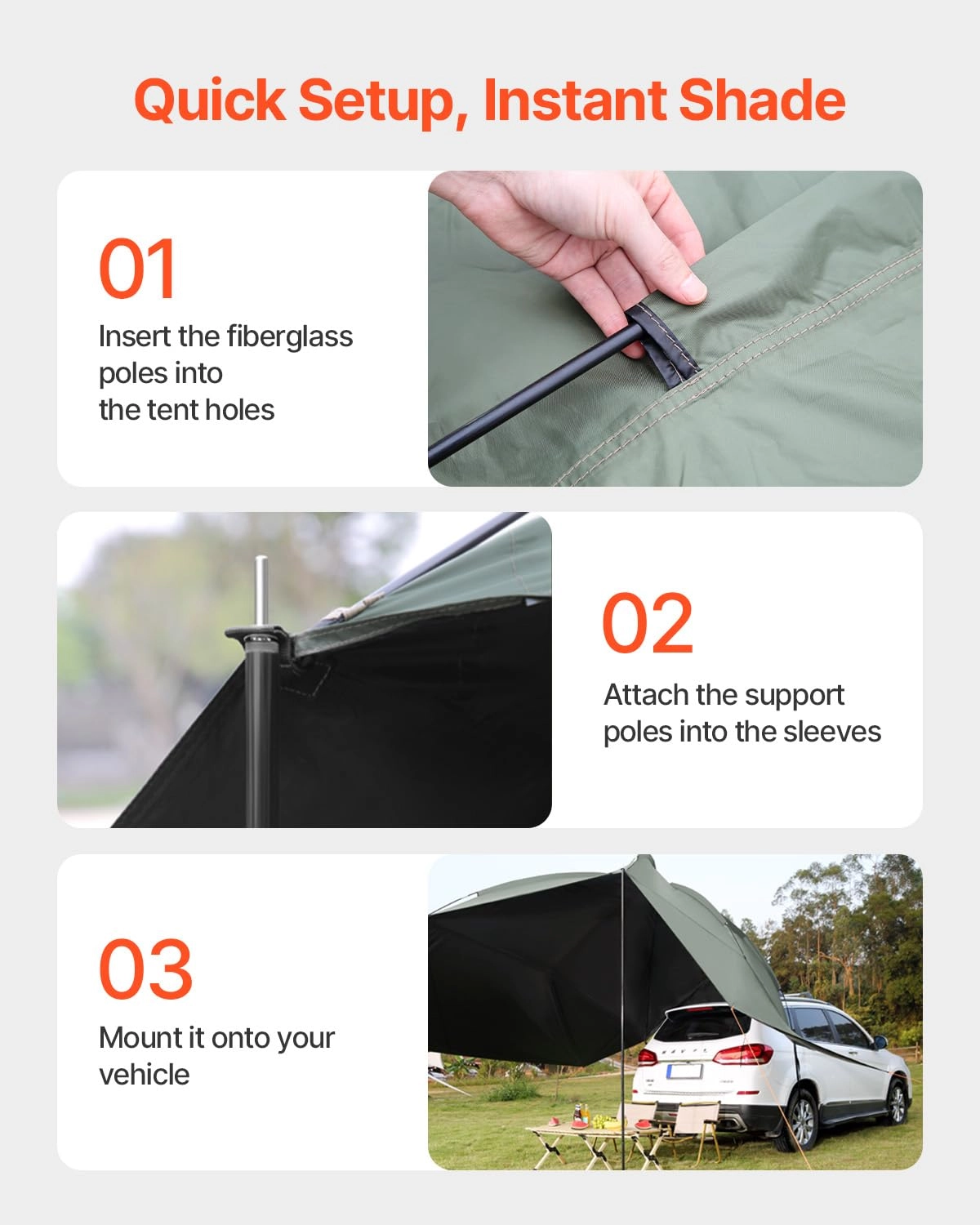 Versatility Camping Tent - 10x7 ft
