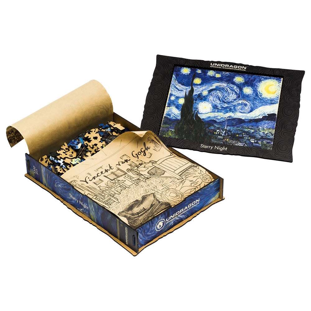 The Starry Night Wooden Puzzle (4107390-Art_Starry_Night) - 1000 pcs
