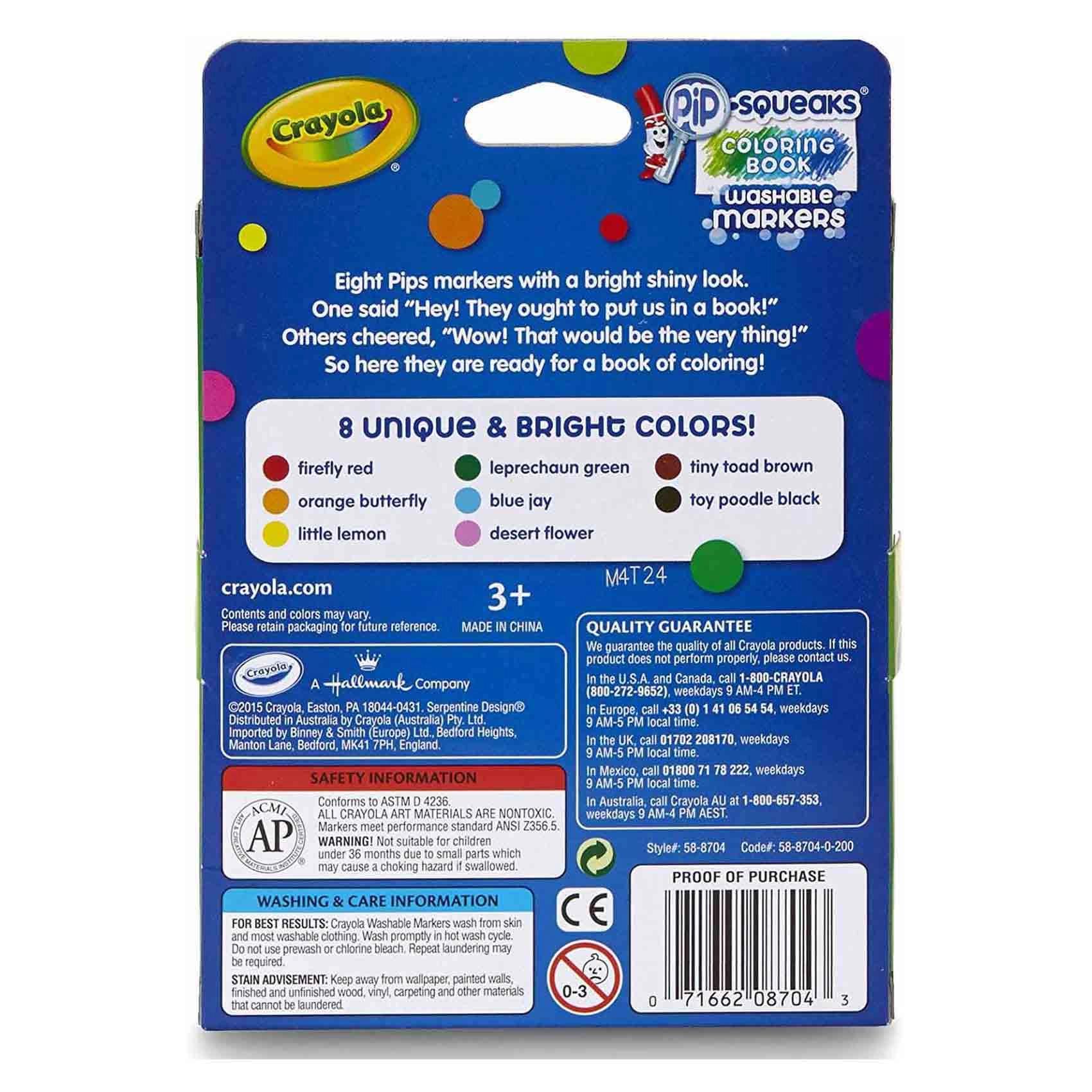Pip Squeaks - 8 Multi Colour