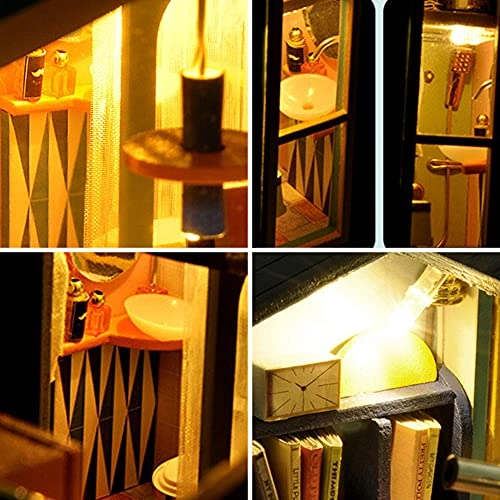 DIY Detachable and Combinable 3D Wooden Miniature Toy House Kit - 1:24