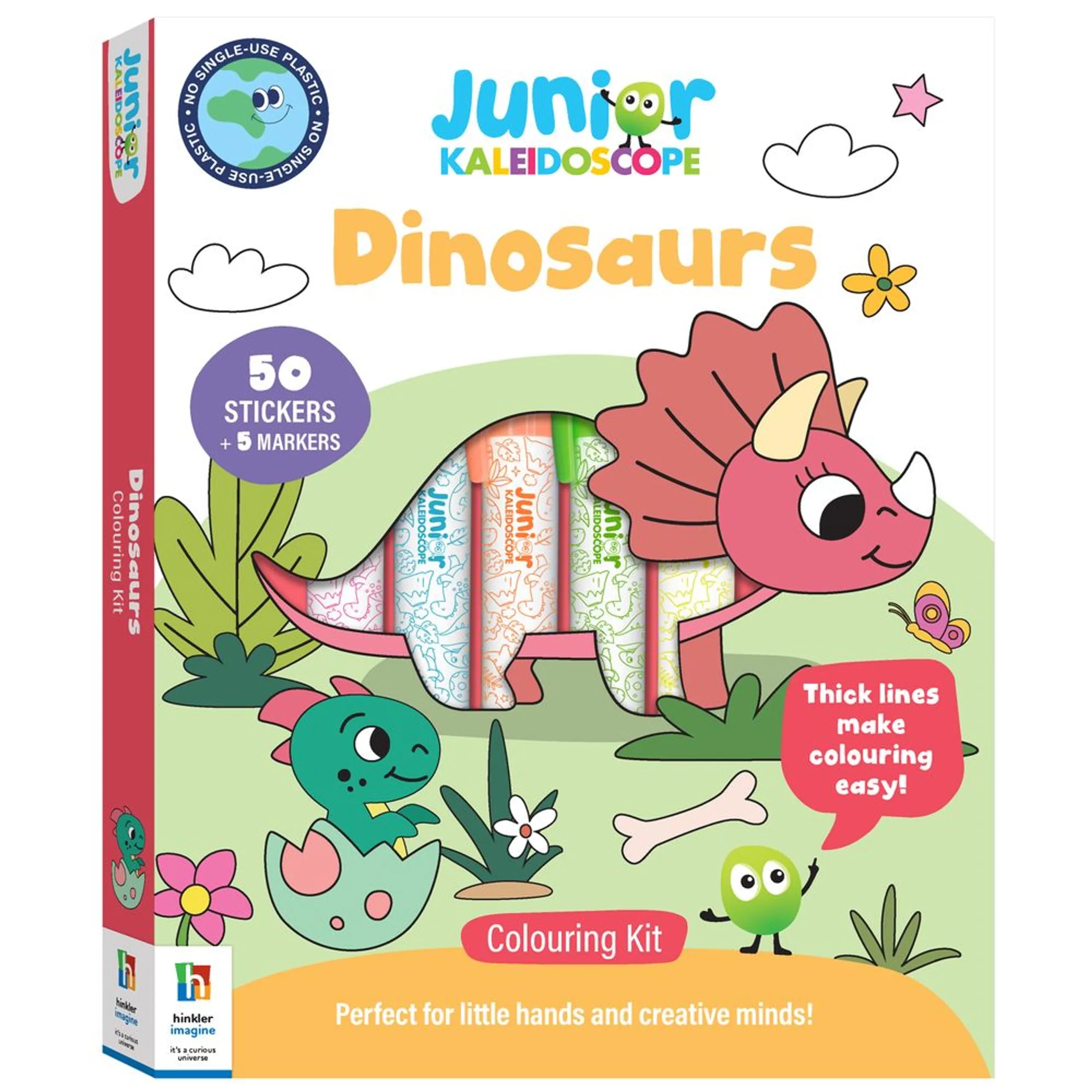 Hinkler Cocomelon Kaleidoscope Colouring Kit - 5 piece(s) 5 chunky markers