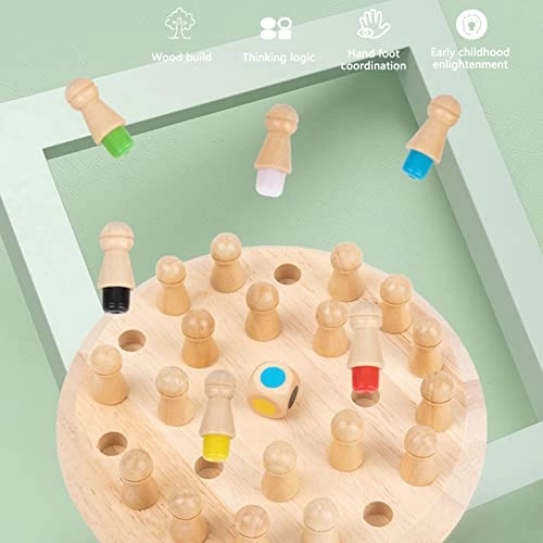 Memory Matchstick Chess Game Puzzle - 3 Years Old + 24 pieces