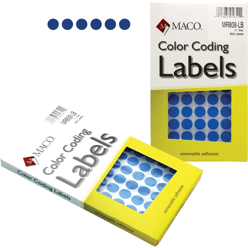 Color Coding Labels - 768 Labels .25 in ( 6.35 mm )