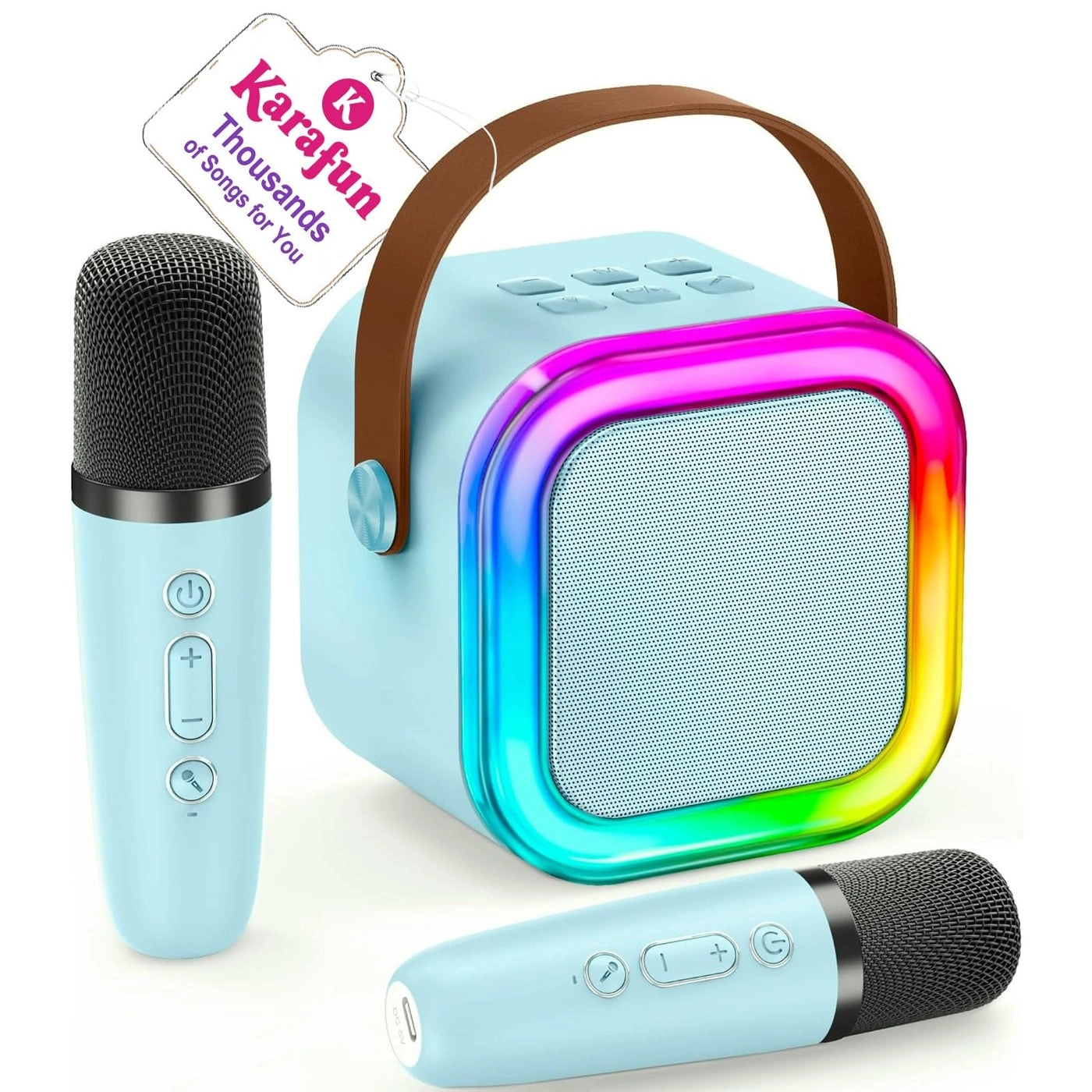 IROO Mini Karaoke Machine - 2 Wireless Mics