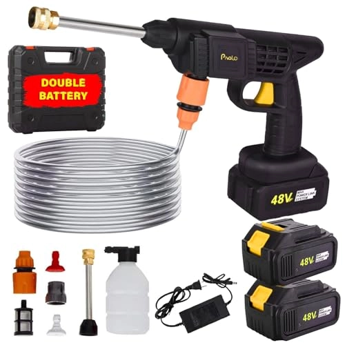 High Pressure Washer - 48V Dual 12000 mAh Battery 5M Hose