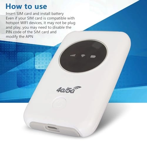 Wireless Portable WiFi Router - 4G LTE 5G 300Mbps