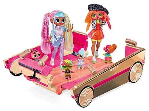 3-In-1 Party Cruiser - Rose Gold Pink Trim Magic Black Lights Ages 4+