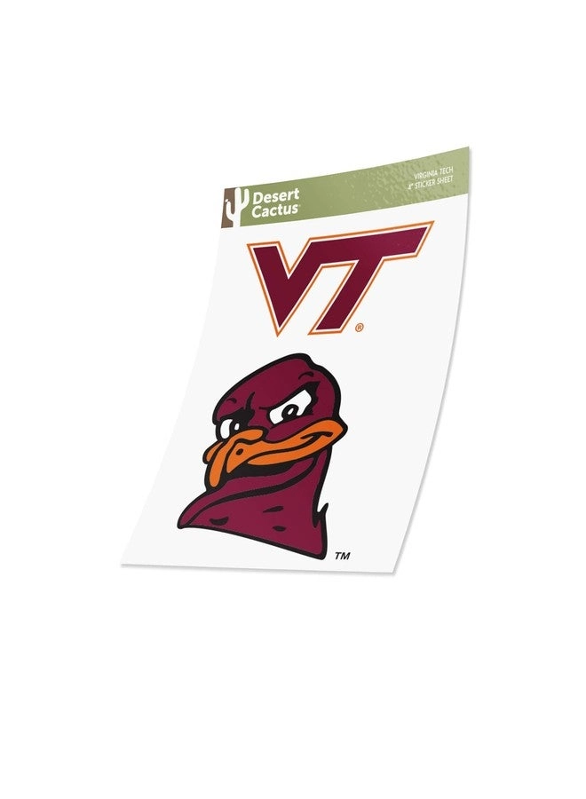 Virginia Tech Sticker Book 4 pcs