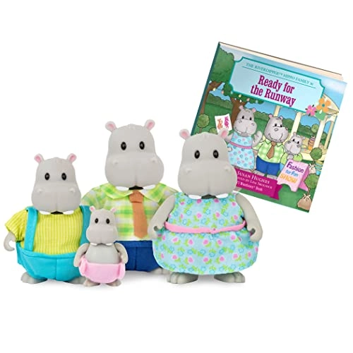 Li'L WOODZEEZ Riverdipper Hippo Family - Honeysuckle Hollow - 3 Years 4 pieces Set