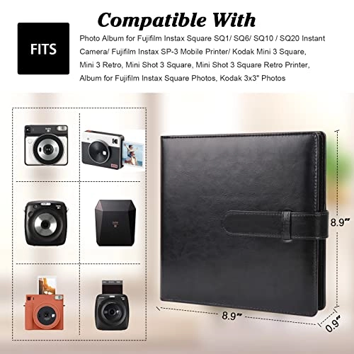 Instax Square 288 Pockets Faux Leather Photo Album