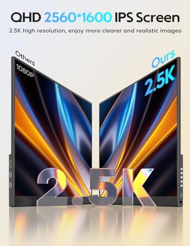 Portable Monitor - OUNSHLI Portable Monitor... 18 Inches 2560x1600