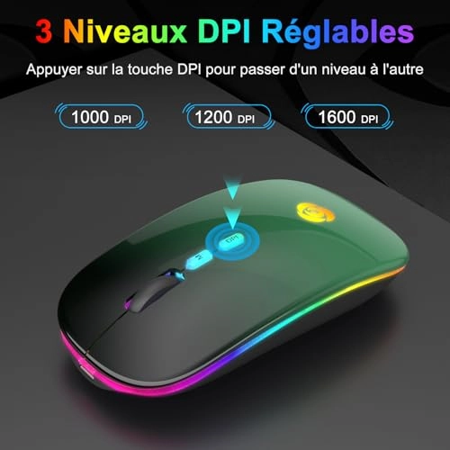 LED Wireless Mouse - Bluetooth