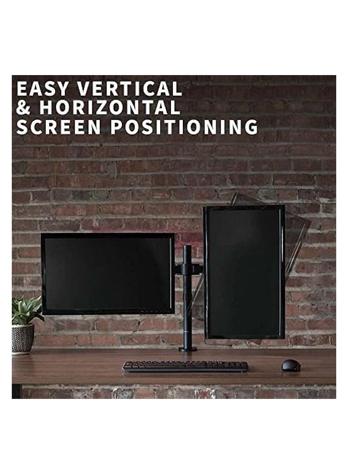 Dual LCD Monitor Desk Mount Stand - 2 27in