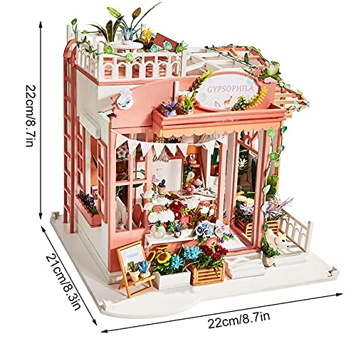 Miniature Dollhouse - Self-Assembly 22 x 21 x 22cm