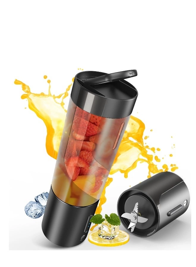 Portable Blender Smoothie Maker - Rechargeable Leakproof Lid Sip Spout