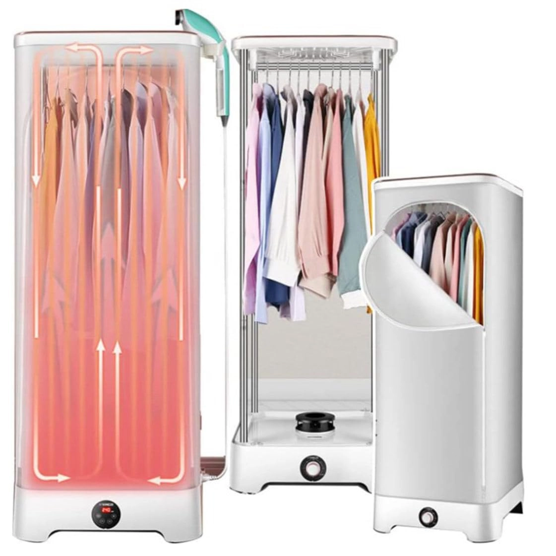 Clothes care machine - 900W steam 600W drying